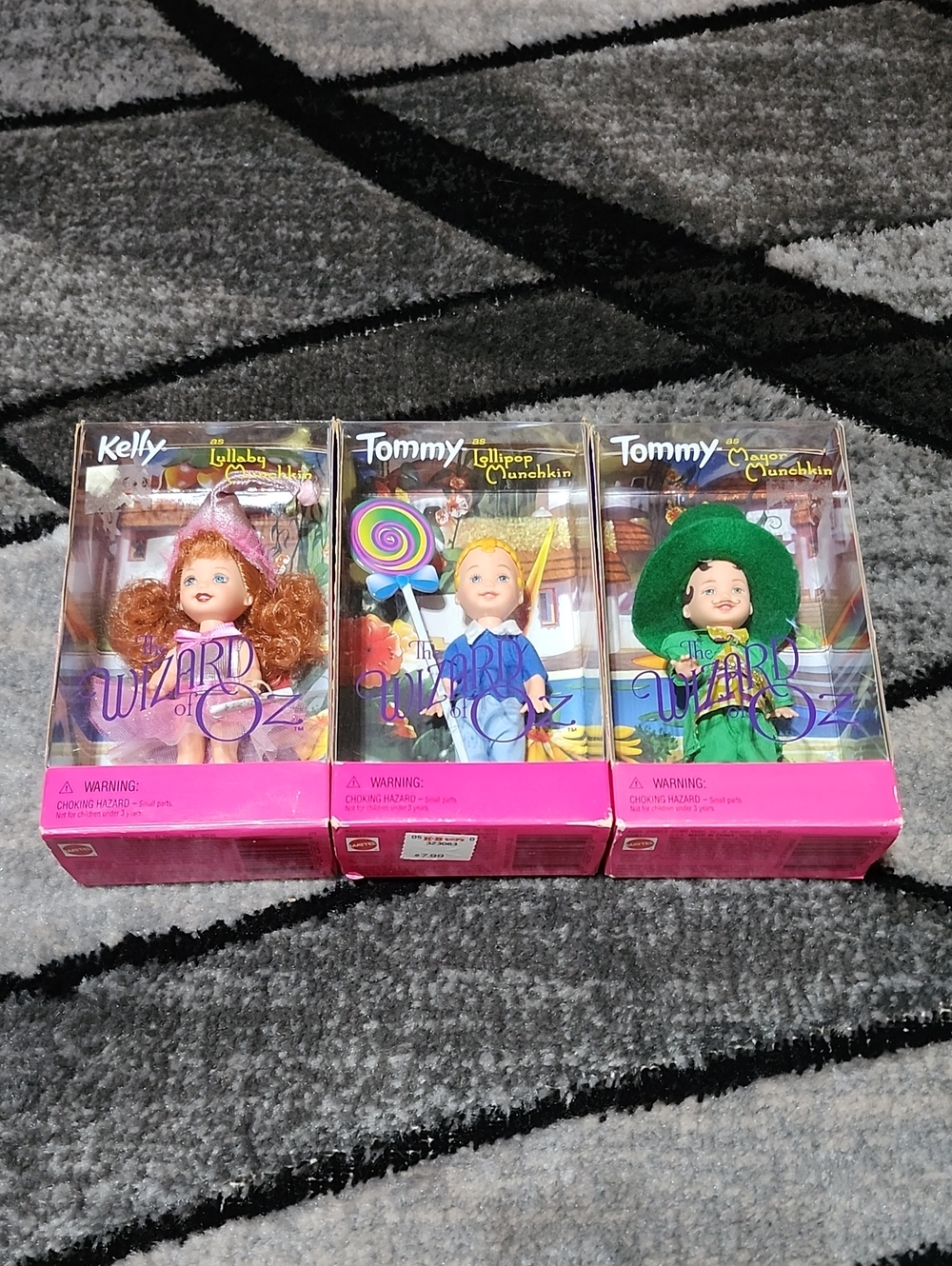 1999 MATTEL WIZARD OF OZ COLLECTOR EDITION SET-OF-3 MUNCHKIN DOLLS